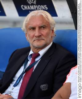 FUSSBALL CHAMPIONS LEAGUE SAISON 2015 2016 QUALIFIKATION Lazio Rom - Bayer 04 Leverkusen 18.08.2015 Sportdirektor Rudi Voeller (Bayer 04 Leverkusen) 