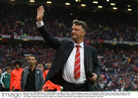 Louis Van Gaal, manager of Manchester United ManU - Manchester United vs. Club Brugge - UEFA Champion s League Play Off - Old Trafford - Manchester - 18 08 2015 Pic Philip Oldham SportImage EDITORIAL USE ONLY. No use with unauthorised audio, video, data, fixture lists, club league logos or live services. Online in-match use limited to 120 images, no video emulation. No use in betting, games or single club league player publications.