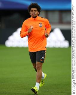 SOCCER - CL play offs, Rapid vs Shakhtar, preview VIENNA,AUSTRIA,18.AUG.15 - SOCCER - UEFA Champions League, play offs, SK Rapid Wien vs FC Shakhtar Donetsk, preview, training Shakhtar. Image shows Taison (Donetsk). Keywords: Wien Energie. GEPAxpictures xChristianxOrt