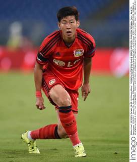 FUSSBALL CHAMPIONS LEAGUE SAISON 2015 2016 QUALIFIKATION Lazio Rom - Bayer 04 Leverkusen 18.08.2015 Heung-Min Son (Bayer 04 Leverkusen) 