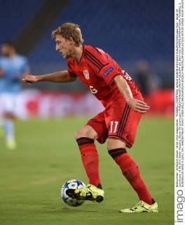 FUSSBALL CHAMPIONS LEAGUE SAISON 2015 2016 QUALIFIKATION Lazio Rom - Bayer 04 Leverkusen 18.08.2015 Stefan Kiessling (Bayer 04 Leverkusen) 