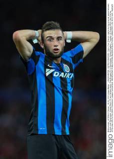 - MANCHESTER, UNITED KINGDOM: Club s Tuur Dierckx reacts during a soccer game between British club Manchester United ManU FC and Belgian team Club Brugge KV in Manchester, United Kingdom, Tuesday 18 August 2015, the first leg of the play-offs for the UEFA Champions League competition. BRUNOxFAHY x04682747x