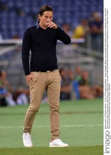 Roger Schmidt, Bayer. Roma 18-08-2015 Stadio Olimpico, Football Calcio 2015 2016 Champions League Preliminary Lazio Rom vs. Bayer 04 Leverkusen AntoxBaldassarre
