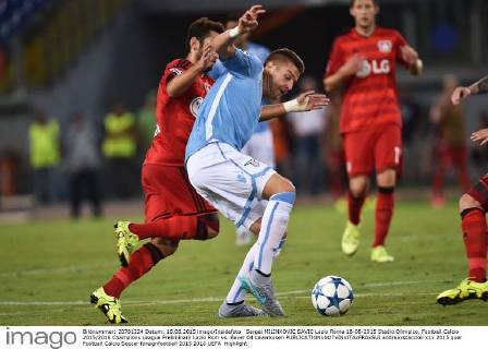 Sergei MILINKOVIC SAVIC Lazio Roma 18-08-2015 Stadio Olimpico, Football Calcio 2015 2016 Champions League Preliminary Lazio Rom vs. Bayer 04 Leverkusen andreaxstaccioli