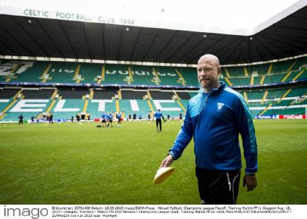 Aktuell Fußball, Champions League Playoff, Training Malmö FF in Glasgow Aug. 18, 2015 - Glasgow, Scotland - Malmö FFs Olof Persson - Champions League Quali, Training Malmö FF im Celtic Park  - ZUMAb138