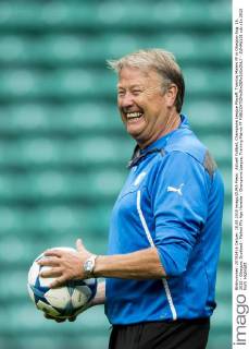 Aktuell Fußball, Champions League Playoff, Training Malmö FF in Glasgow Aug. 18, 2015 - Glasgow, Scotland - Malmö FFs Age Hareide - Champions League, Training Malmö FF  - ZUMAb138