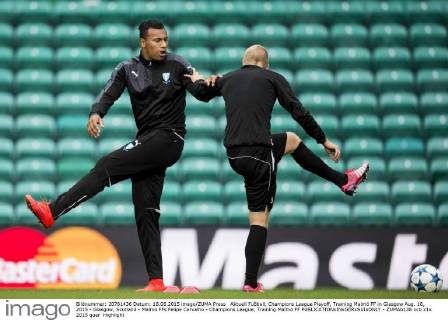 Aktuell Fußball, Champions League Playoff, Training Malmö FF in Glasgow Aug. 18, 2015 - Glasgow, Scotland - Malmö FFs Felipe Carvalho - Champions League, Training Malmö FF  - ZUMAb138