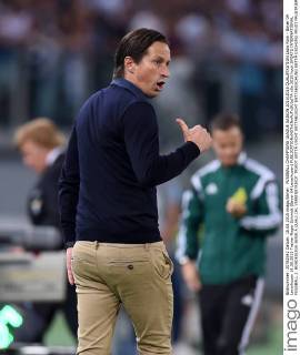FUSSBALL CHAMPIONS LEAGUE SAISON 2015 2016 QUALIFIKATION Lazio Rom - Bayer 04 Leverkusen 18.08.2015 Trainer Roger Schmidt (Bayer 04 Leverkusen) 