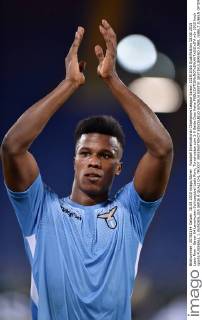 Fussball International Champions League Saison 2015 2016 Qualifikation 18.08.2015 Lazio Rom - Bayer 04 Leverkusen Schlussjubel Lazio Rom; Torschuetze zum 1-0 Balde Diao Keita 