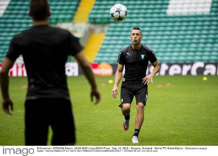 Aug. 18, 2015 - Glasgow, Scotland - Malmö FFs Nikola Djurjic - Champions League Quali, Training Malmö FF im Celtic Park - ZUMAb138