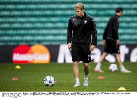 Aug. 18, 2015 - Glasgow, Scotland - Malmö FFs Oscar Lewicki - Champions League Quali, Training Malmö FF im Celtic Park - ZUMAb138