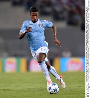 Fussball International Champions League Saison 2015 2016 Qualifikation 18.08.2015 Lazio Rom - Bayer 04 Leverkusen Balde Diao Keita (Lazio Rom) am Ball 