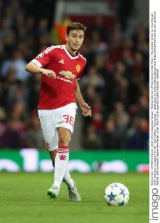 Matteo Darmian of Manchester United ManU - Manchester United vs. Club Brugge - UEFA Champion s League Play Off - Old Trafford - Manchester - 18 08 2015 Pic Philip Oldham SportImage EDITORIAL USE ONLY. No use with unauthorised audio, video, data, fixture lists, club league logos or live services. Online in-match use limited to 120 images, no video emulation. No use in betting, games or single club league player publications.