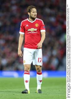 Daley Blind of Manchester United ManU - Manchester United vs. Club Brugge - UEFA Champion s League Play Off - Old Trafford - Manchester - 18 08 2015 Pic Philip Oldham SportImage EDITORIAL USE ONLY. No use with unauthorised audio, video, data, fixture lists, club league logos or live services. Online in-match use limited to 120 images, no video emulation. No use in betting, games or single club league player publications.