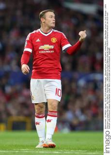 Wayne Rooney of Manchester United ManU - Manchester United vs. Club Brugge - UEFA Champion s League Play Off - Old Trafford - Manchester - 18 08 2015 Pic Philip Oldham SportImage EDITORIAL USE ONLY. No use with unauthorised audio, video, data, fixture lists, club league logos or live services. Online in-match use limited to 120 images, no video emulation. No use in betting, games or single club league player publications.