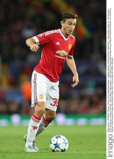 Matteo Darmian of Manchester United ManU - Manchester United vs. Club Brugge - UEFA Champion s League Play Off - Old Trafford - Manchester - 18 08 2015 Pic Philip Oldham SportImage EDITORIAL USE ONLY. No use with unauthorised audio, video, data, fixture lists, club league logos or live services. Online in-match use limited to 120 images, no video emulation. No use in betting, games or single club league player publications.