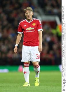 Bastian Schweinsteiger of Manchester United ManU - Manchester United vs. Club Brugge - UEFA Champion s League Play Off - Old Trafford - Manchester - 18 08 2015 Pic Philip Oldham SportImage EDITORIAL USE ONLY. No use with unauthorised audio, video, data, fixture lists, club league logos or live services. Online in-match use limited to 120 images, no video emulation. No use in betting, games or single club league player publications.
