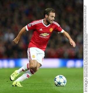 Juan Mata of Manchester United ManU - Manchester United vs. Club Brugge - UEFA Champion s League Play Off - Old Trafford - Manchester - 18 08 2015 Pic Philip Oldham SportImage EDITORIAL USE ONLY. No use with unauthorised audio, video, data, fixture lists, club league logos or live services. Online in-match use limited to 120 images, no video emulation. No use in betting, games or single club league player publications.