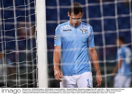 Aktuell Fußball, Champions League Play Off, Lazio Rom - Bayer Leverkusen Miroslav KLOSE Lazio Roma 18-08-2015 Stadio Olimpico, Football Calcio 2015 2016 Champions League Preliminary Lazio Rom vs. Bayer 04 Leverkusen andreaxstaccioli