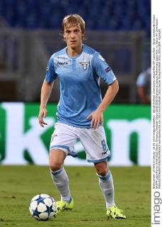 Aktuell Fußball, Champions League Play Off, Lazio Rom - Bayer Leverkusen Dusan BASTA Lazio Roma 18-08-2015 Stadio Olimpico, Football Calcio 2015 2016 Champions League Preliminary Lazio Rom vs. Bayer 04 Leverkusen andreaxstaccioli