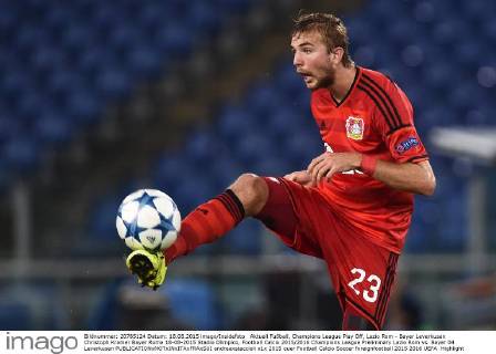 Aktuell Fußball, Champions League Play Off, Lazio Rom - Bayer Leverkusen Christoph Kramer Bayer Roma 18-08-2015 Stadio Olimpico, Football Calcio 2015 2016 Champions League Preliminary Lazio Rom vs. Bayer 04 Leverkusen andreaxstaccioli