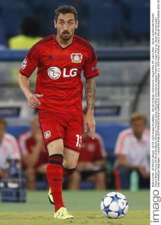 Aktuell Fußball, Champions League Play Off, Lazio Rom - Bayer Leverkusen Roberto Hilbert Bayer Roma 18-08-2015 Stadio Olimpico, Football Calcio 2015 2016 Champions League Preliminary Lazio Rom vs. Bayer 04 Leverkusen Foto Sebastian Seglingen Insidefoto SebastianxSeglingen