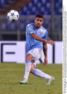 Aktuell Fußball, Champions League Play Off, Lazio Rom - Bayer Leverkusen Mauricio Lazio. Roma 18-08-2015 Stadio Olimpico, Football Calcio 2015 2016 Champions League Preliminary Lazio Rom vs. Bayer 04 Leverkusen AntoxBaldassarre