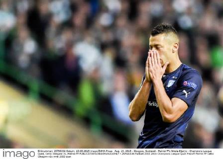 Aug. 19, 2015 - Glasgow, Scotland - Malmö FFs Nikola Djurjic - Champions League Quali, Celtic Glasgow vs. Malmö FF - ZUMAb138