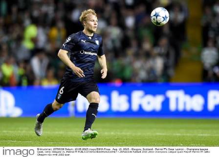 Aug. 19, 2015 - Glasgow, Scotland - Malmö FFs Oscar Lewicki - Champions League Quali, Celtic Glasgow vs. Malmö FF - ZUMAb138