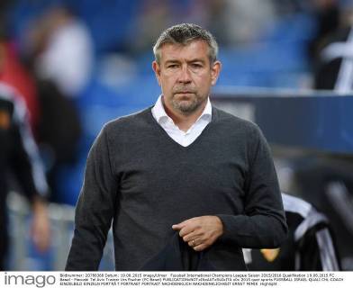 Fussball International Champions League Saison 2015 2016 Qualifikation 19.08.2015 FC Basel - Maccabi Tel Aviv Trainer Urs Fischer (FC Basel) 