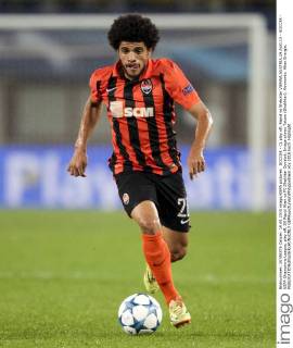 SOCCER - CL play off, Rapid vs Shakhtar VIENNA,AUSTRIA,19.AUG.15 - SOCCER - UEFA Champions League, play off, SK Rapid Wien vs FC Shakhtar Donetsk. Image shows Taison (Shakhtar). Keywords: Wien Energie. GEPAxpictures xPhilippxBrem