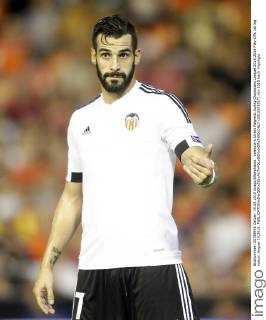 Valencia s Alvaro Negredo during Champions League 2015 2016 Play-Offs 1st leg match. August 19,2015.  (2015081957)