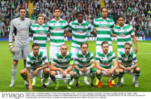 19.08.2015. Glasgow, Scotland. Champions League Qualifying. Celtic. Celtic player lineup xVagelisxGeorgarioux  ActionPlus11651139