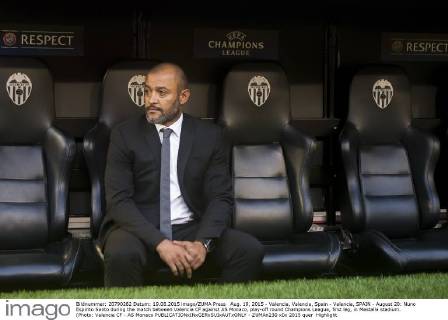 Aug. 19, 2015 - Valencia, Valencia, Spain - Valencia, SPAIN - August 20: Nuno Espirito Santo during the match between Valencia CF against AS Monaco, play-off round Champions League, first leg, in Mestalla stadium. (Photo: Valencia CF - AS Monaco - ZUMAn230
