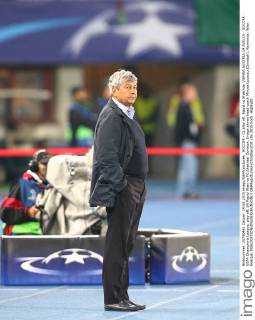 SOCCER - CL play off, Rapid vs Shakhtar VIENNA,AUSTRIA,19.AUG.15 - SOCCER - UEFA Champions League, play off, SK Rapid Wien vs FC Shakhtar Donetsk. Image shows head coach Mircea Lucescu (Donetsk). Keywords: Wien Energie. GEPAxpictures xChristianxOrt