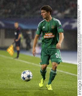 SOCCER - CL play off, Rapid vs Shakhtar VIENNA,AUSTRIA,19.AUG.15 - SOCCER - UEFA Champions League, play off, SK Rapid Wien vs FC Shakhtar Donetsk. Image shows Stephan Auer (Rapid). Keywords: Wien Energie. GEPAxpictures xPhilippxBrem