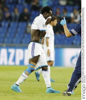 19.08.2015 Basel Schweiz Fussball Herren Champions League Qualifikation Staion St.Jakob Park FC Basel - Maccabi Tel-Aviv FC Bild zeigt Nosakhare Igiebor (Maccabi) Aktion Einzelbild Foto