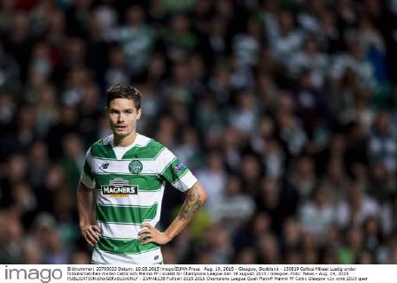 Aug. 19, 2015 - Glasgow, Skottland - 150819 Celtics Mikael Lustig under fotbollsmatchen mellan Celtic och Malmö FF i kvalet till Champions League den 19 augusti 2015 i Glasgow..Foto: News - Aug. 19, 2015 - ZUMAb138