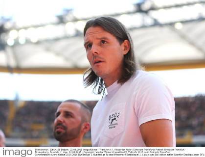 Frankfurt v.l. Alexander Meier (Eintracht Frankfurt) Portrait Eintracht Frankfurt - FC Augsburg, Fussball, 1. Liga, 22.08.2015 , Copyright: Voelker Eibner-Pressefoto EP_TVR