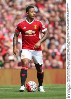 Memphis Depay of Manchester United ManU - Manchester United vs. Newcastle United - Barclay s Premier League - Old Trafford - Manchester - 22 08 2015 Pic Philip Oldham SportImage EDITORIAL USE ONLY. No use with unauthorised audio, video, data, fixture lists, club league logos or live services. Online in-match use limited to 120 images, no video emulation. No use in betting, games or single club league player publications.