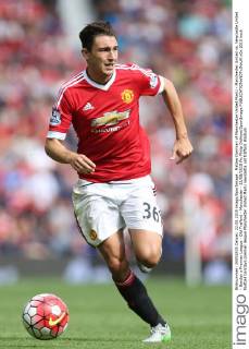 Matteo Darmian of Manchester United ManU - Manchester United vs. Newcastle United - Barclay s Premier League - Old Trafford - Manchester - 22 08 2015 Pic Philip Oldham SportImage EDITORIAL USE ONLY. No use with unauthorised audio, video, data, fixture lists, club league logos or live services. Online in-match use limited to 120 images, no video emulation. No use in betting, games or single club league player publications.