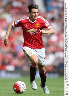 Matteo Darmian of Manchester United ManU - Manchester United vs. Newcastle United - Barclay s Premier League - Old Trafford - Manchester - 22 08 2015 Pic Philip Oldham SportImage EDITORIAL USE ONLY. No use with unauthorised audio, video, data, fixture lists, club league logos or live services. Online in-match use limited to 120 images, no video emulation. No use in betting, games or single club league player publications.