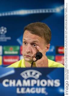Aug. 24, 2015 - Malmö, Sverige - 150824 Celtics Leigh Griffiths during press conference PK of Celtic Glasgow for the UEFA Champions League Playoff Quali 2015 2016 match. - ZUMAb138