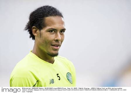 Aug. 24, 2015 - Malmö, Sverige - 150824 Celtics Virgil van Dijk during practice session of Celtic Glasgow for the UEFA Champions League Playoff Quali 2015 2016 match.  - ZUMAb138