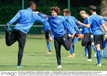 - BRUGGE, BELGIUM: Club s Felipe Gedoz Da Conceicao pictured during a training session of Club Brugge KV, in Brugge, Tuesday 25 August 2015. Tomorrow Belgian first league soccer team Club Brugge will play the return game of the play-offs of the Uefa Champions League competition against British soccer club Manchester United ManU FC. Manchester United won the first leg 3-1. BRUNOxFAHY  x04686776x