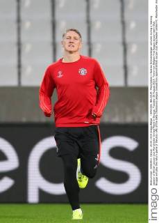 - BRUGGE, BELGIUM: Manchester s Bastian Schweinsteiger pictured during a training session of British soccer club Manchester United ManU in Brugge, Tuesday 25 August 2015. Tomorrow Belgian first league soccer team Club Brugge will play the return game of the play-offs of the Uefa Champions League competition against British soccer club Manchester United FC. Manchester United won the first leg 3-1. BRUNOxFAHY  x04687054x