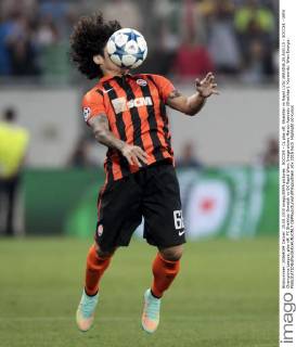 SOCCER - CL play off, Shakhtar vs Rapid LVIV,UKRAINE,25.AUG.15 - SOCCER - UEFA Champions League, play off, FC Shakhtar Donetsk vs SK Rapid Wien. Image shows Marcio Azevedo (Shakhtar). Keywords: Wien Energie. GEPAxpictures xPhilippxBrem