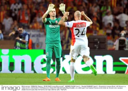 ANDREA RAGGI (asm) - Danijel SUBASIC (asm) - Champions League Quali, AS Monaco vs. Valencia CF - 25 08 2015 FEP Panoramic 