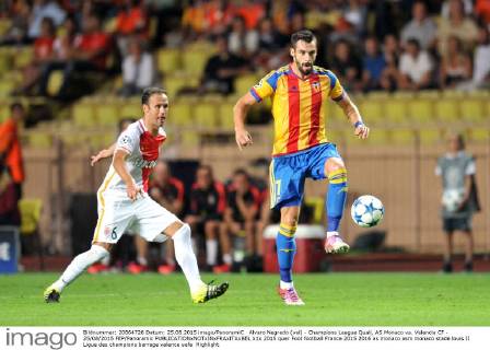 Alvaro Negredo (val) - Champions League Quali, AS Monaco vs. Valencia CF - 25 08 2015 FEP Panoramic 