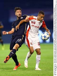 UEFA Champions League play-offs - second leg - GNK Dinamo - KF Skenderbeu 25.08.2015., stadium Maksimir, Zagreb, Croatia - UEFA Champions League play-offs, second leg, GNK Dinamo - KF Skenderbeu. Goncalo Santos, Esquerdinha. SlavkoxMidzor PIXSELL